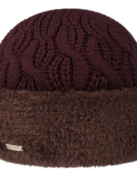Faux Fur Cuff Knit Hat by - bordeaux - Damen - Size: One Size - Seeberger - FashionsVida