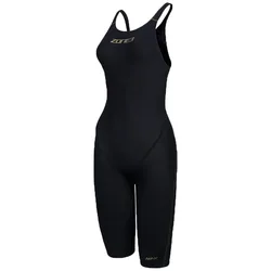 Performance Gold Open Back Competition Swimsuit Black UK 34 Women