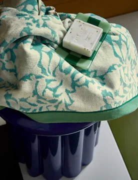 Pure Cotton Rowallane Towel Green - LAND & SHORE - FashionsVida