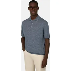 Polo de punto de lino algodón