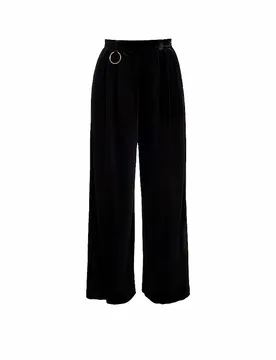 Pantalon en velours noir 40 - Silvia Schneider - FashionsVida