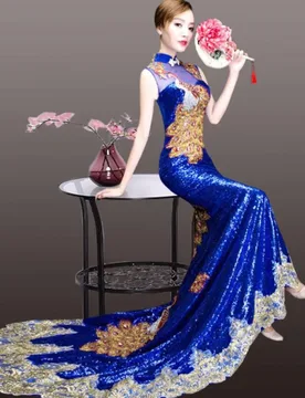 A and cheongsam hosting dress for fashion shows performances - Aliexpress - FashionsVida