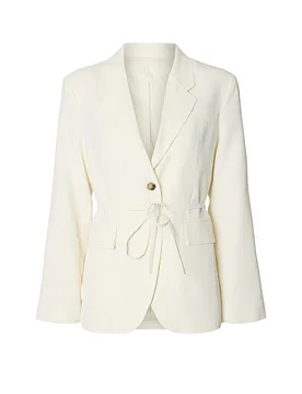 Blazer SLFELLIE crema 38 - Selected Femme - FashionsVida