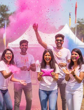Holi Farbpulver Pink Neon 500g für Erwachsene - ESPA - FashionsVida