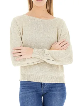 Maglia con lurex BEIGE XL - EMME MARELLA - FashionsVida