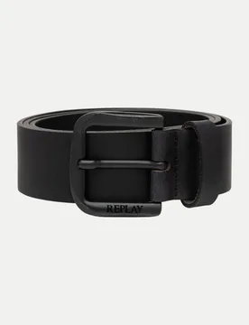 Gürtel aus Spaltleder Schwarz 95 - Replay - FashionsVida