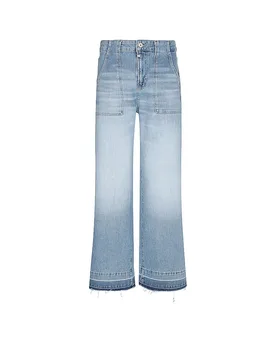 Jeans Wide Leg LULU hellblau 27/L30 damen - CUP OF JOE - FashionsVida