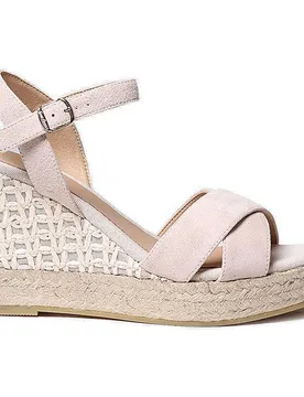 Sandali Con Zeppa In Esparto Ava-a Stone EU 41 - Toni Pons - FashionsVida