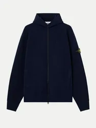 Loose-Fit Kapuzen-Pullover Blau S