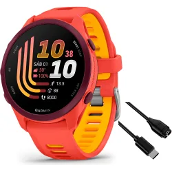 Forerunner 170 music pulsómetros con gps Rojo (UNICA)