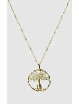 Collar áfrica moda acabado en oro amarillo de 18 quilates con citrino natural - Luxenter - FashionsVida