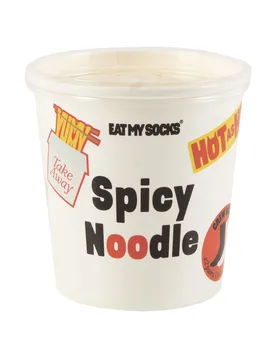 Pair Spicy Noodles Cotton Socks Noodles One Size - Multi Coloured - Size: One Size - EAT MY SOCKS - FashionsVida