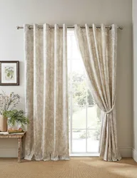 Lloyd Pure Cotton Eyelet Curtains Light Grey Mix