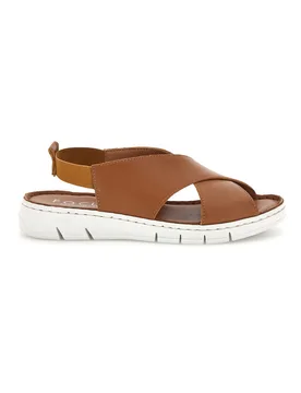Sandali color cuoio in pelle 3324229 38 - PITTARELLO FOCUS - FashionsVida