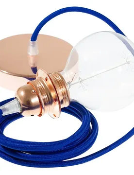 Cables Lampe Suspendue Pendel Pour Abat-jour Rm12 Diy 1 M Blue / Copper One Size - Creative - FashionsVida