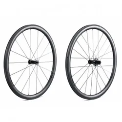 Set Di Ruote Da Strada Sl 38 Tubeless Black / Black