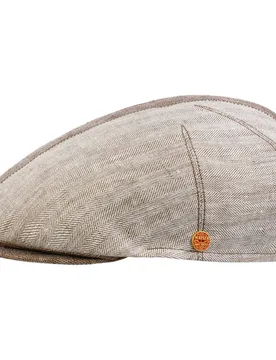 Jasper Twotone Linen Flat Cap by - brown - Herren - Size: 61 cm - Mayser - FashionsVida