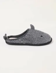 Shark Novelty Mule Slippers Grey male
