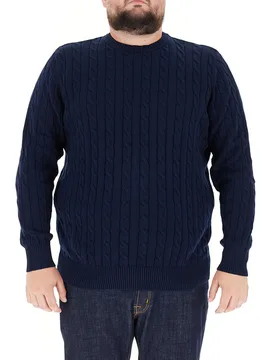 Maglione a trecce BLU NOTTE 56 - JP 1880 - FashionsVida