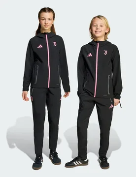 Pantaloni Tiro25 Competition Vis Tech Travel Juventus FC 11-12A Black / Bliss Pink - Adidas - FashionsVida