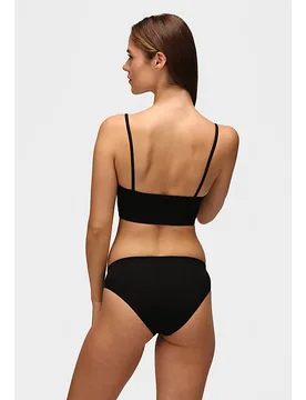 Strappy Rib Bralette Black Größe M female - Lee - FashionsVida