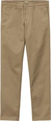 Pantalon chino - Sid Pant Stretch Twill Leather Rinsed en Coton - Taille 41 FR - Beige