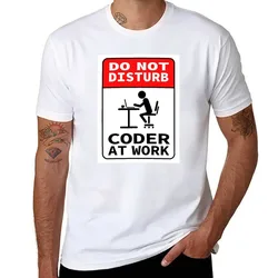 DO NOT DISTURB CODER AT WORK white Best seller class based object oriented programming language coder T-Shirt