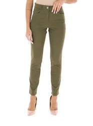 Pantalone a sigaretta VERDE OLIVA 44