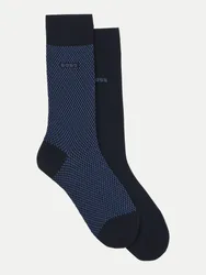 Socken mit Label-Detail Blau 43-46