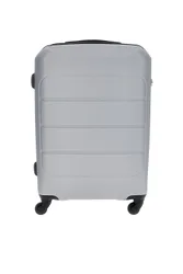 Valigia trolley grande argento con lucchetto integrato PR173/G
