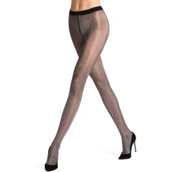 Falke - Panty con hilo metalizado