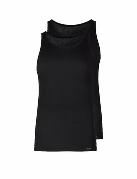 Top - Débardeur Lot de 2 noir noir S - Skiny - FashionsVida