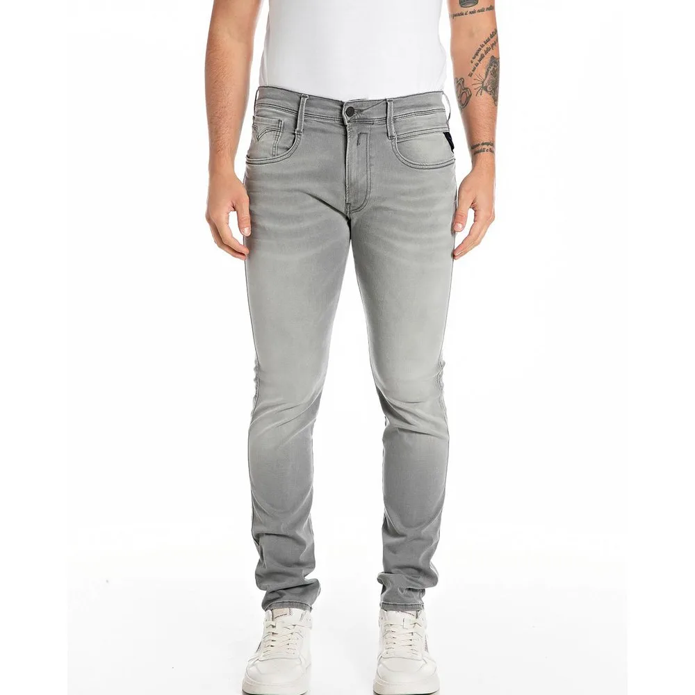 Vaquero de hombre hyperflex re-used xlite con corte slim fit - Replay - FashionsVida