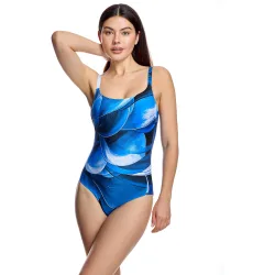 Bañador de mujer con escote redondo y tirantes ajustables