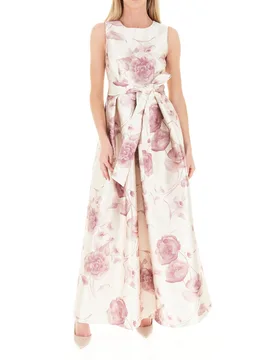 Abito lungo in mikado AVORIO 42 - CHARM'S COUTURE - FashionsVida