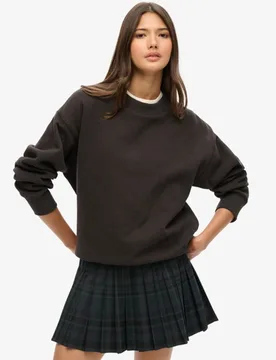 Superdry Damen Minirock mit Karomuster und Falten Lila - Größe: 38 - 64.99 - FashionsVida
