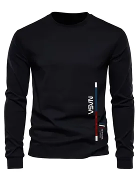 Simple Letter Printing Long sleeves Men's T-shirt Summer Casual Sports Men's Tops Fashion Breathable Daily Loose Men's clothing - Aliexpress - FashionsVida