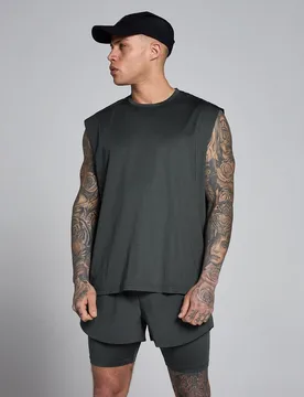 Camiseta de tirantes de malla Hybrid oversize para hombre de MP - lavado - XS - MyProtein - FashionsVida