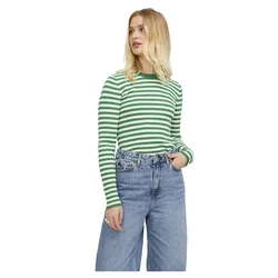 Pull Jodi Tight Stripe Jjxx Medium Green / Stripes / Cloud Dancer XS