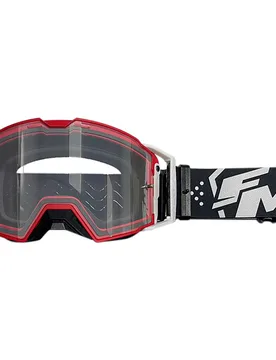 Maschera Moto Cross Enduro VISION Rosso taglia unica - Fm racing - FashionsVida