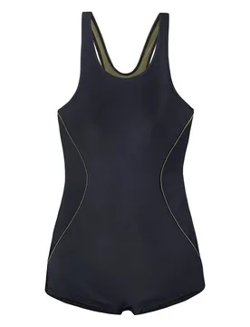 Qarakuma Swimsuit Black / Green Zebra Print L Women - Aquawave - FashionsVida