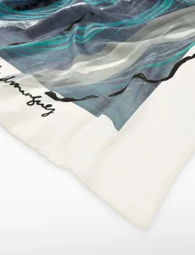 Pañuelo de mujer maxi de seda estampada - Adolfo Dominguez - FashionsVida