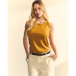 Top de mujer sin mangas de tirantes anchos