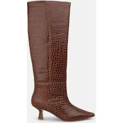 Botas básicas de mujer en piel animal print