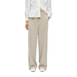 Pantaloni A Vita Alta Kammy Silver Grey / Detail Melange 36