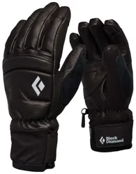 Freeride Handschuhe aus PrimaLoft® W Spark Gloves Black / Black für Damen aus Leder Größe S schwarz