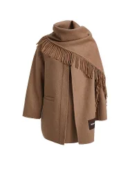 Wollmantel hellbraun XL damen