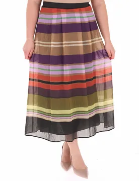 Gonna a pieghe MULTICOLOR 21 - PERSONA by MARINA RINALDI - FashionsVida