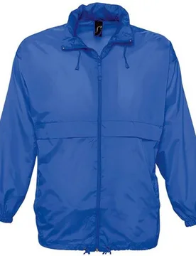 Unisex Surf Windbreaker Lightweight Jacket (Royal Blue) Nylon - Size 2xl - SOLS - FashionsVida