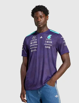Mens Maglia Mercedes - Amg Petronas Formula 1 Team Vanda Bloom Driver - Viola, viola viola Uomo taglia S - Adidas - FashionsVida